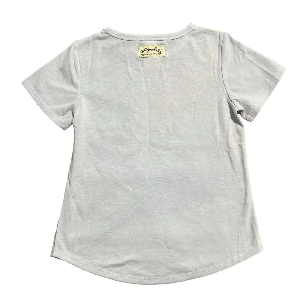NEW Persnickety 3Y Graphic Art Bluebird Top